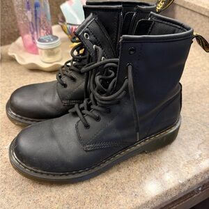 Dr. Martens Black Kids Boots
